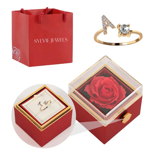 Cofanetto Rosa Eterna con Anello Iniziale